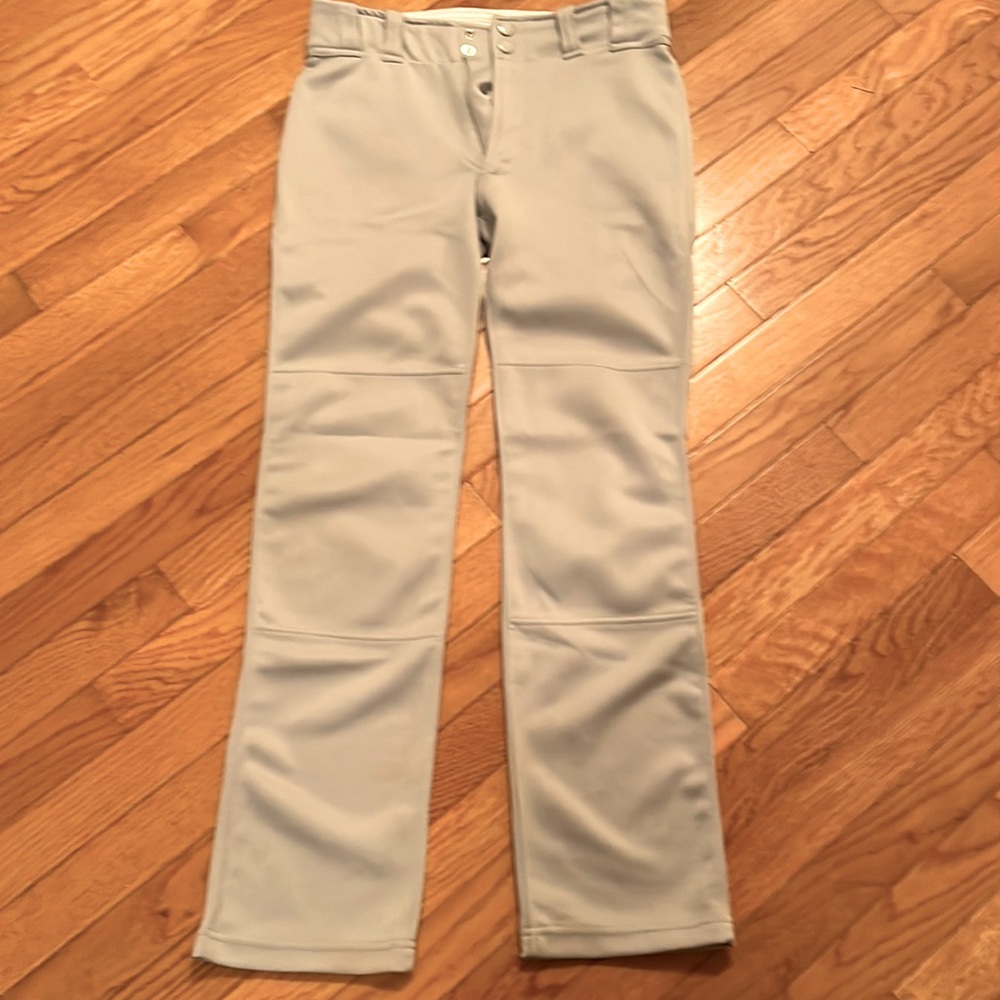 Mizuno gray baseball pants YXL